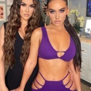 I Am Gia Purple Cutout Two Piece Set Pants and Top Never Worn With Tags
